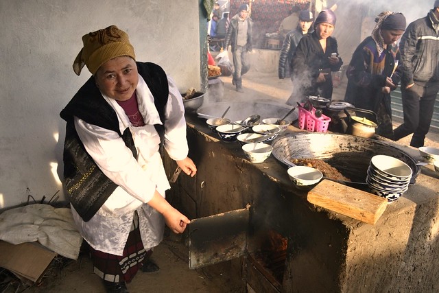 A woman trained to build and sell improved stoves