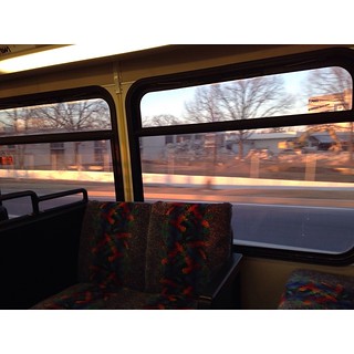 Demolition out the bus window #BWI #MagicHour