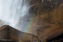 A weekend in Yosemite: The base of Vernal Fall from the Mist Trail