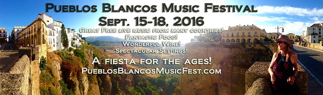 Pueblos Blancos Music Fest. Sept. 15-18, 2016 in Andalusia, Spain