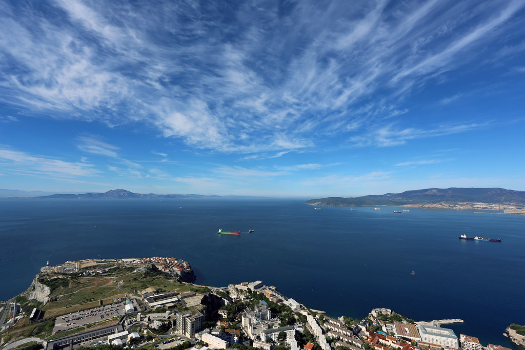The Straits of Gibraltar from Spur Battery, Gibraltar