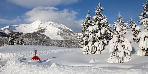 winter snow landscape montana lonepeak bigskymt bigskyskiresort