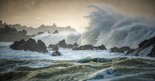 morning storm wave falsebay rooiels