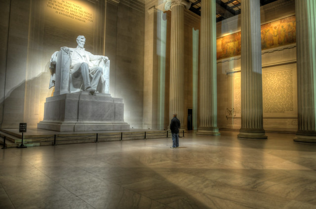 Lincoln Memorial Self-Portrait HDR