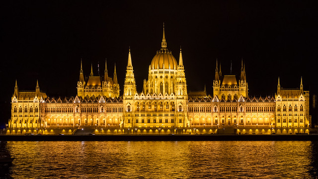Budapest Parliament by night