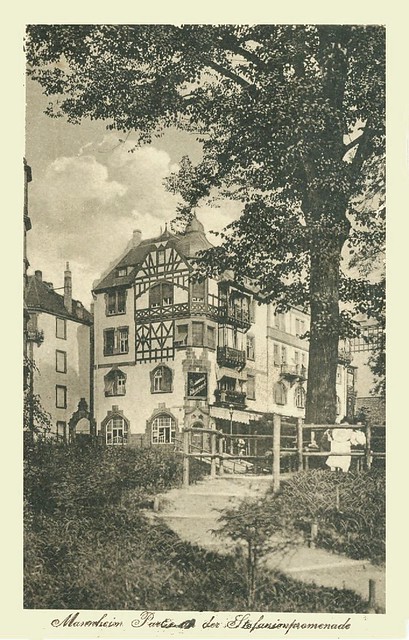Mannheim - Lindenhof - Stefanienpromenade - Am Luisen Stefanienufer am Rhein - 1919