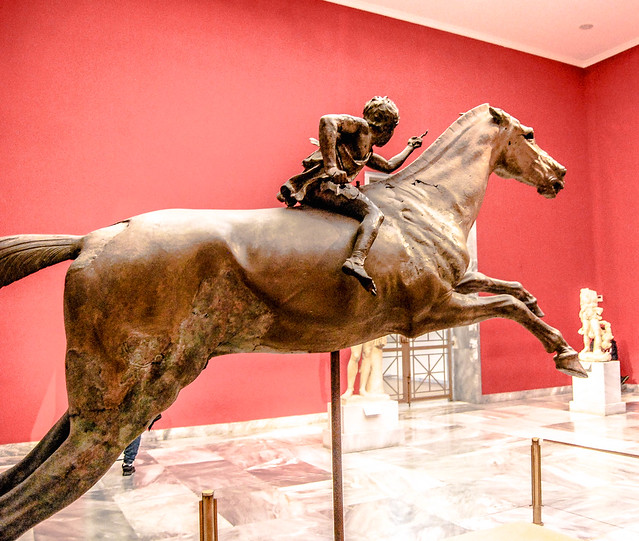 Bronze Jockey and Horse, National Archeological Museum, Athens