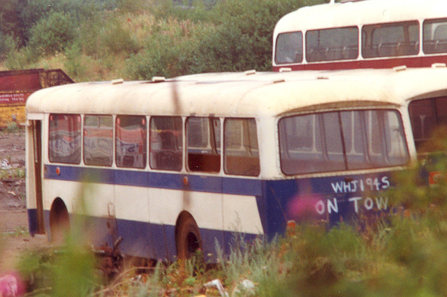 Unidentified former Ulsterbus Leopard at Wombwell Diesels.