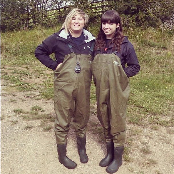 wadder girls | Grils in wadders and rubber boots | minning2012 | Flickr