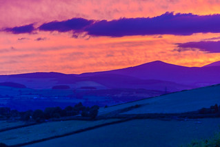 Sunset over the Wicklow Hills