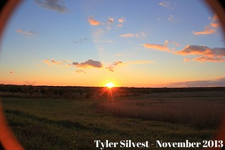 Autumn Sunset over Eastern Douglas County, KS 11-1-13