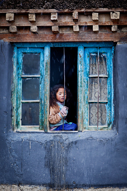 Girl in window