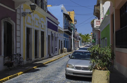 world old streets building heritage architecture buildings puerto site san colorful juan sunny unesco rico clear caribbean narrow nrpad