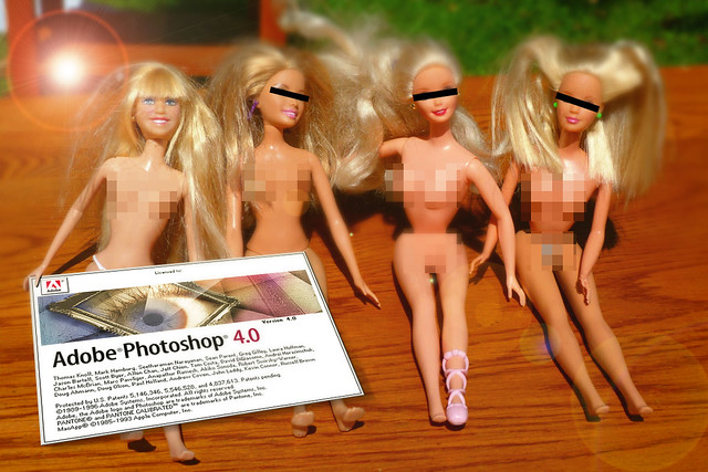 Dolls and Adobe Photoshop 4