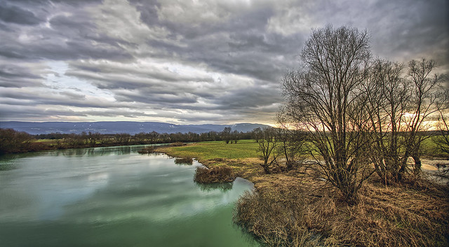 Krka river in Drama, Slovenia