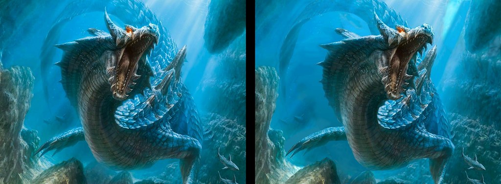 Sea Monster, 2D to 3D conversion