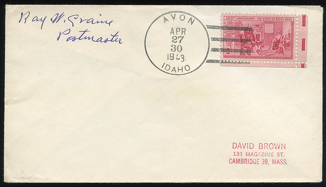 Post Office, Last Day of Operation, April 30, 1953 - Avon, Idaho