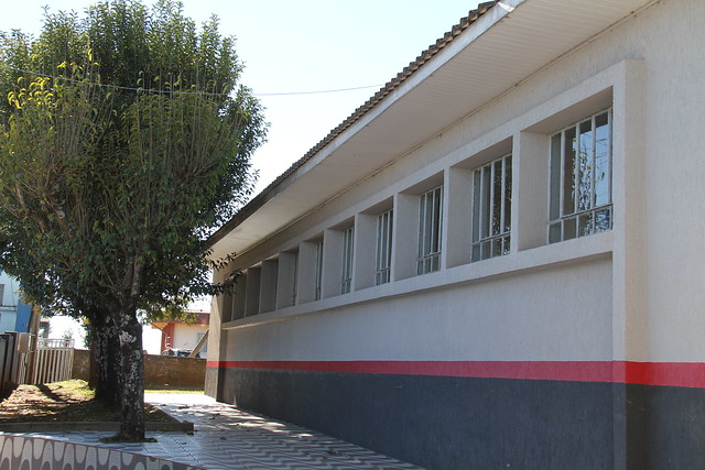 Em visita ao Colégio Estadual Leonor Castellano, em Barracão