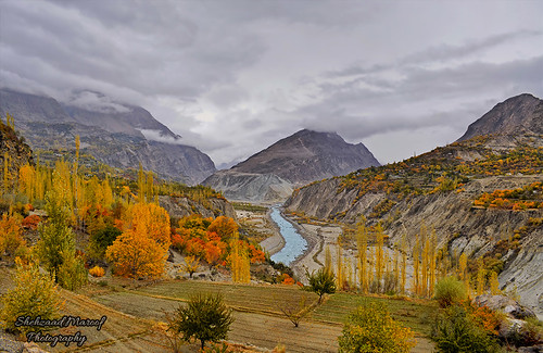 autumn pakistan nature colors clouds river countryside terraces fields karakoram hunza cloudsscape gilgitbaltistan