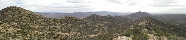 منظر بانورامي من جبل مخلوف ببني فرح - A panoramic view taken from Djebel Makhlouf, Beni Ferah (Aures), towards the south, October 2015