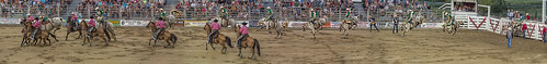 cowtown rodeo horse bucking bronco event multipleexposures