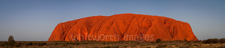 Uluru sunset panorama