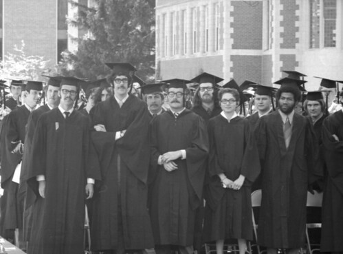 Students during 1971 commencement exercises