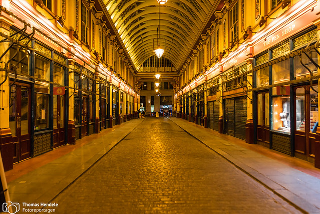 London by night - Leadenhall Market aka Harry Potter's 