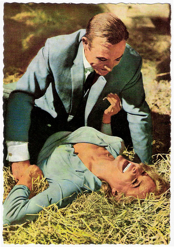 Sean Connery and Honor Blackman in Goldfinger (1964)