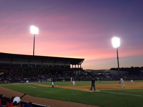 Sunset at Braves Game by Mike Bullard, uploaded:by=flickrmobile flickriosapp:filter=nofilter trustmarkparkmississippibraves