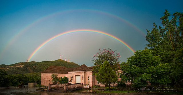 Double rainbow over my home