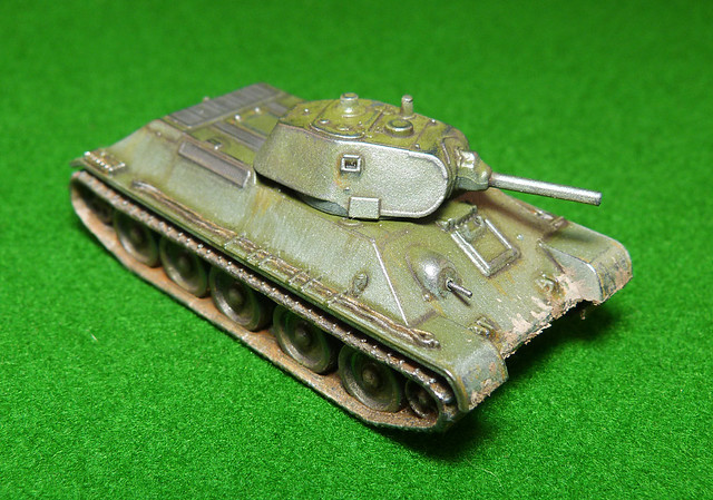 Zvezda 1/100 T-34 M1941 tank - Finished
