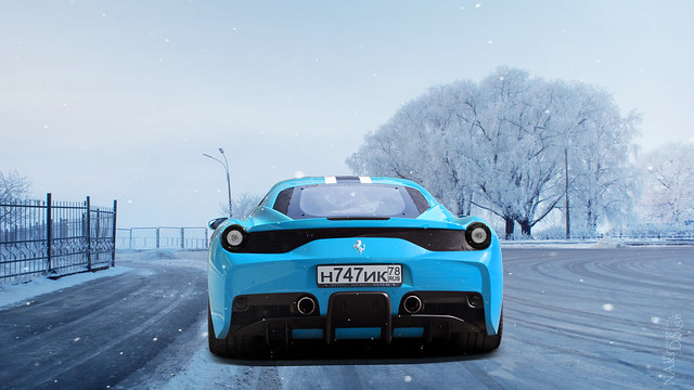 Ferrari 458 Speciale Frozen Baby blue