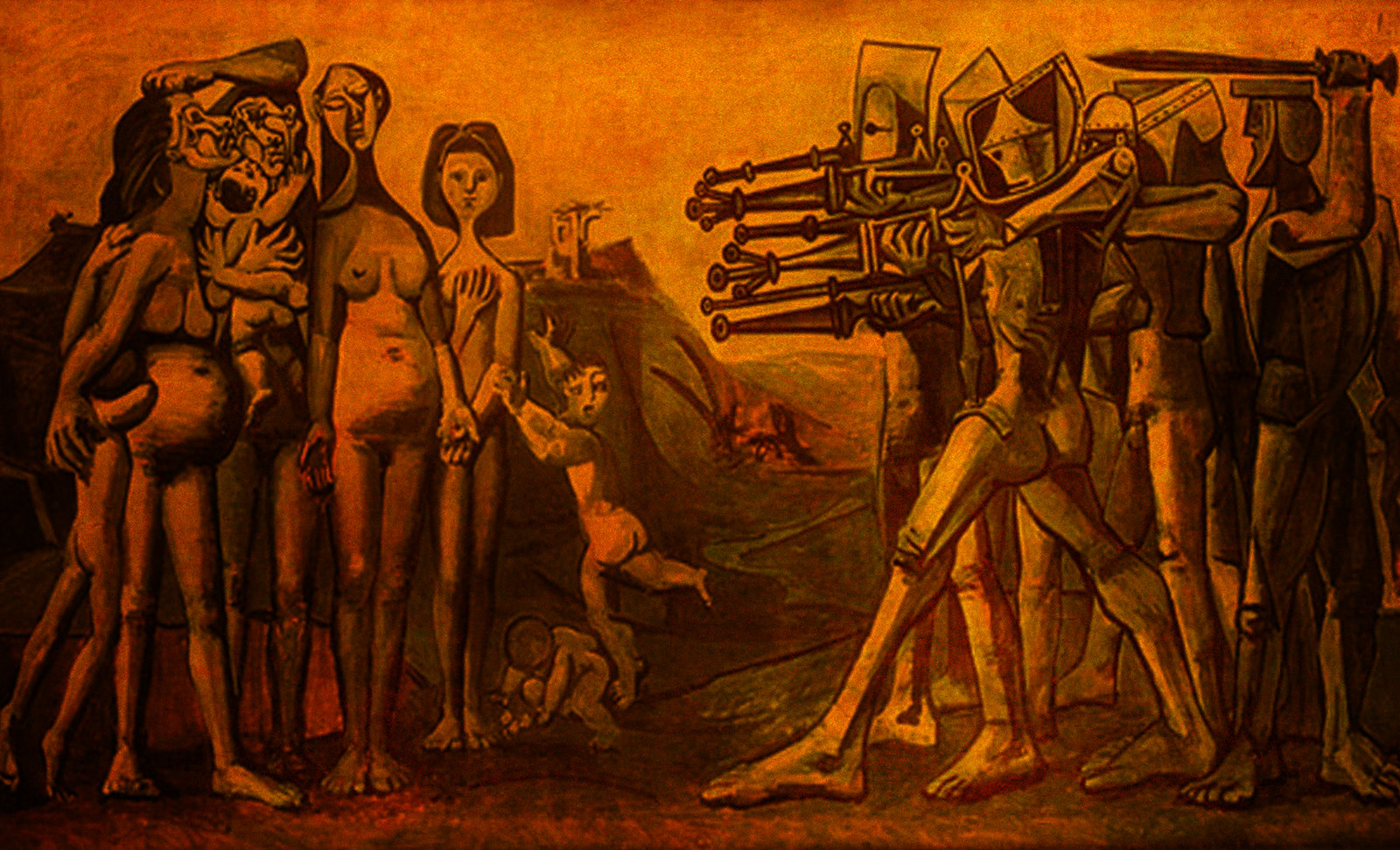 Fusilamientos, dramatizaciones de Francisco de Goya y Lucientes (1814), Edouard Manet (1868), Pablo Picasso (1951).