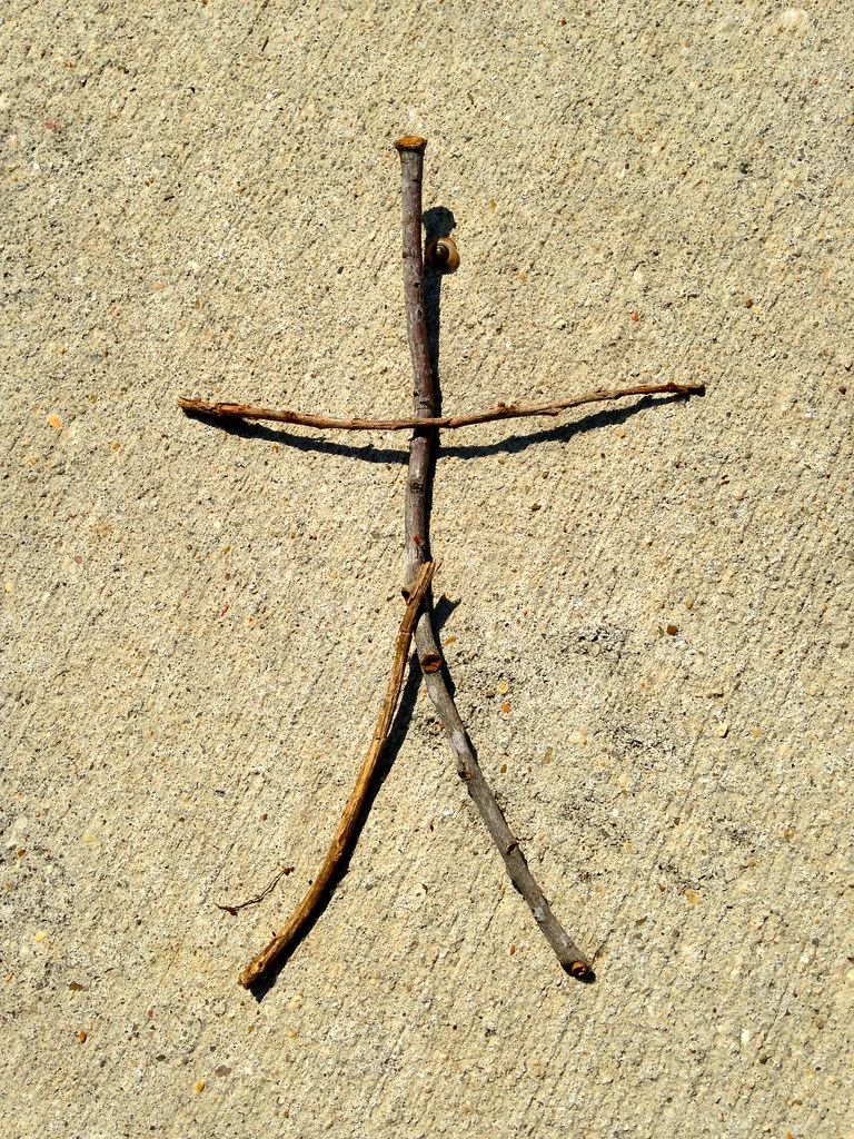 Twig Man, Found on the sidewalk. Just a random coincidence.…