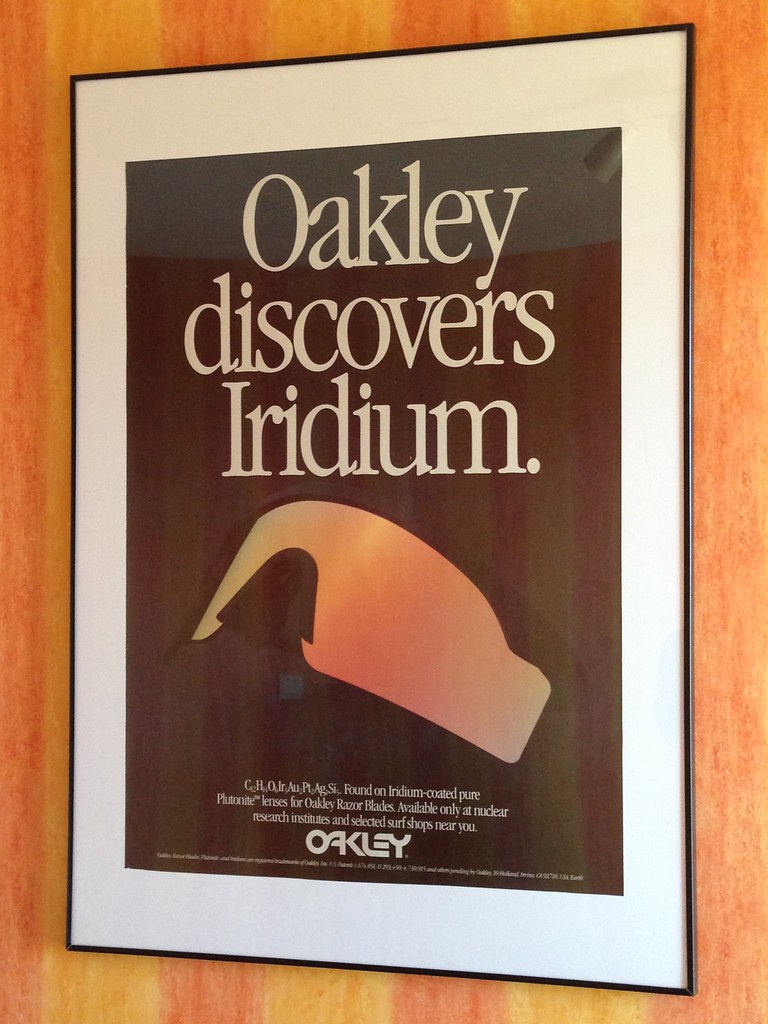 oakley discovers iridium