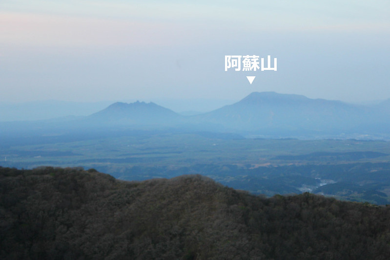 阿蘇山が見える