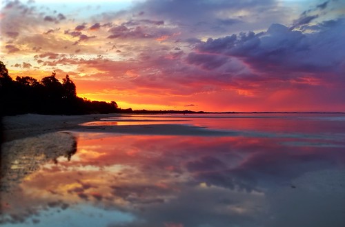 sunset beach dusk australia victoria iphone5 outdoors reflection