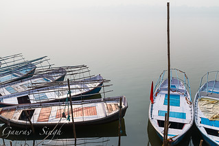 Boats at Sangam