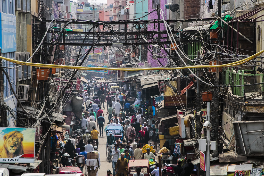Calles del Chandni Chowk | El caos del Chandni Chowk, el gra… | Flickr