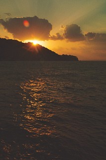 Sunset Reflection in the Waves - VSCO Film Fuji 800Z+