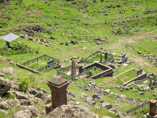 2006 armenia kosh cemeteryortomb landscape nature village