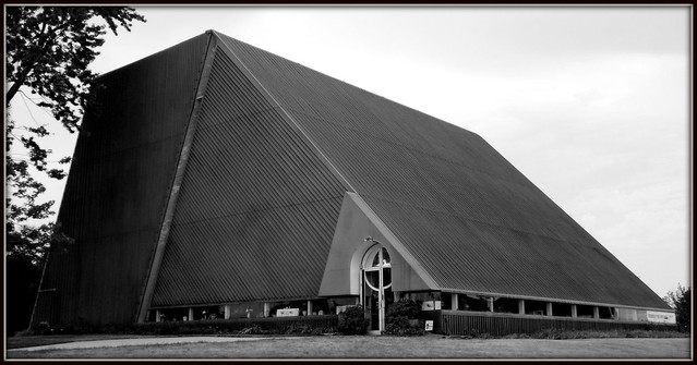 Calvary Baptist Church (Alternative View, B&W), 1000 Robert Bradby Drive--Detroit MI