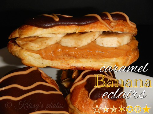 Banana/caramel eclairs | by in proscuitto of perfection