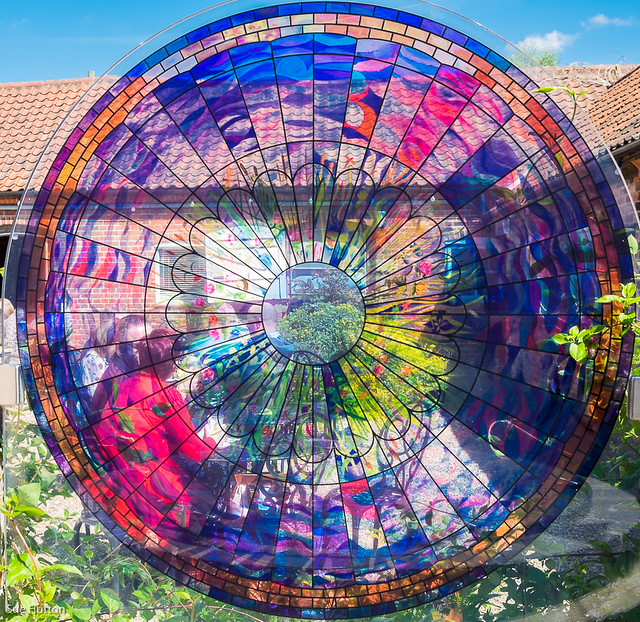 Stained Glass Disc at Patchings