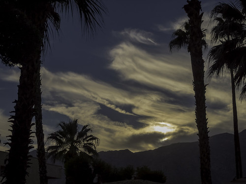 california blue sunset sky clouds raw afternoon silhouettes palm springs toned pb114261