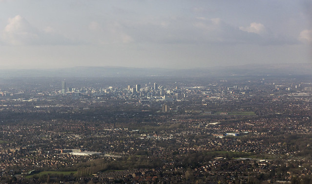 Manchester, UK from the air