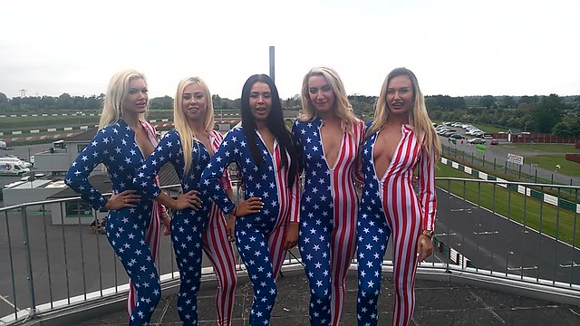 Mr Hobbs Coffee Promo Girls wishing America a Happy Fourth of July from The Mondello Park International Race Track in Ireland.