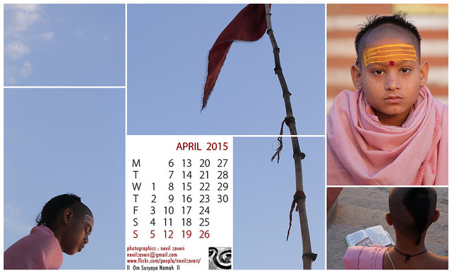 ll  Om Suryaya Namah  ll - wallpaper calendar for april 2015