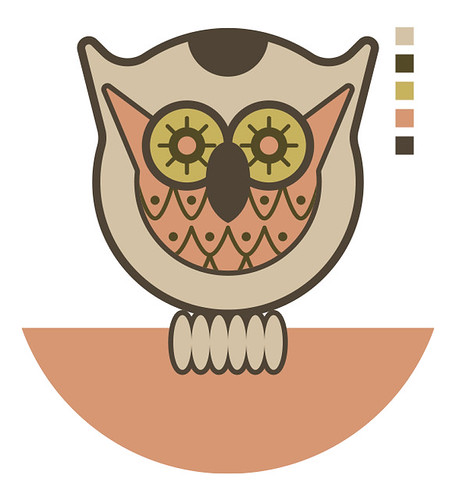 How to design and apply textures to a cute lil' owl - alternate color palettes | by Simon Hartmann